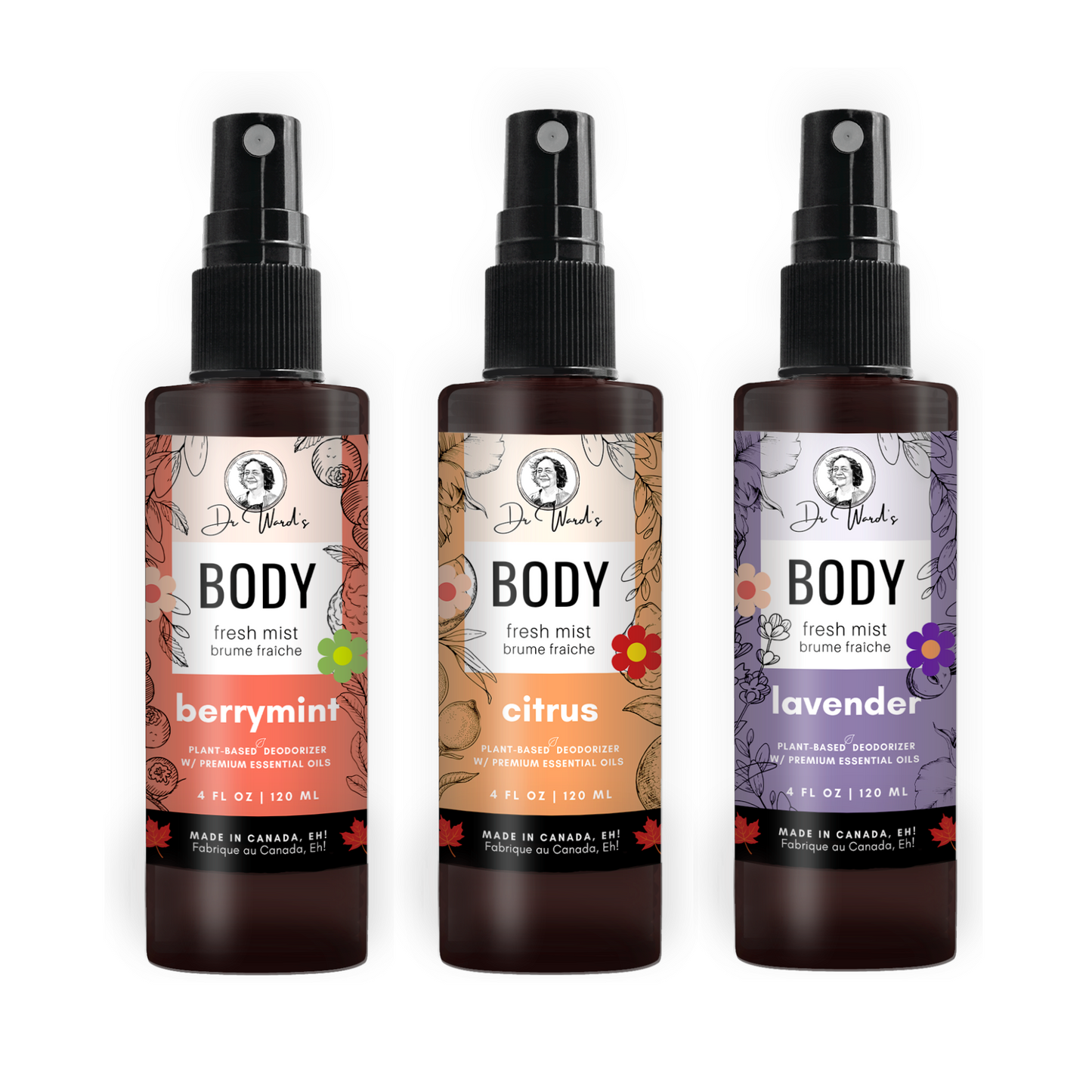 Body Fresh Mist 3-Pack (Orange)